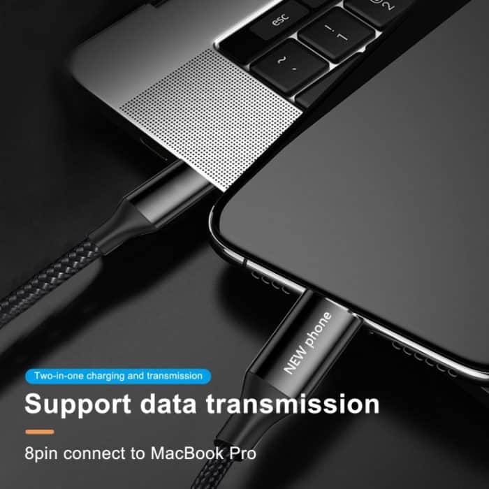 5V 2A 8-Pin-Stecker mit männlichem bis 8-poligen männlichen geflochtenen Datenkabel – Bild 5