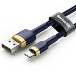 Baseus 1,5 A 2 m USB-auf-8-poliges High-Density-Nylon-Gewebe-USB-Kabel für iPhone, iPad – Bild 3