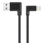 1m 2a USB bis 8 Pin Nylon -Webstil Doppel -Ellbogen -Daten synchronisieren Ladekabel, 1m 2A USB auf 8 Pin Nylon Weave Style Double Elbow Data Sync Ladekabel