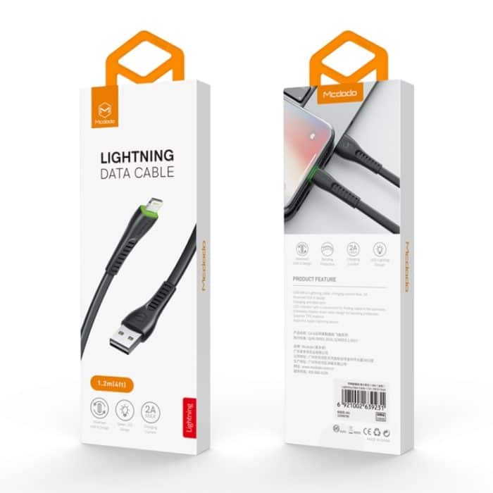 Mcdodo CA-6361 Flying Fish Series 8-Pin-auf-USB-LED-Kabel, Länge: 1,2 m – Bild 9