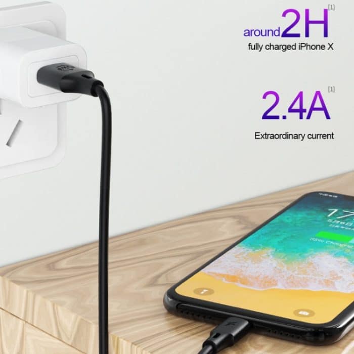 WK WDC-092 3 m 2,4 A Max. Ausgang Full Speed Pro Series USB-auf-8-Pin-Datensynchronisierungs-Ladekabel – Bild 6