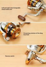 YUMOSHI Kugellager Kipphebel Radsitz Angeln Spinnrolle, EF1000, EF2000, EF3000, EF4000, EF5000 – Bild 3