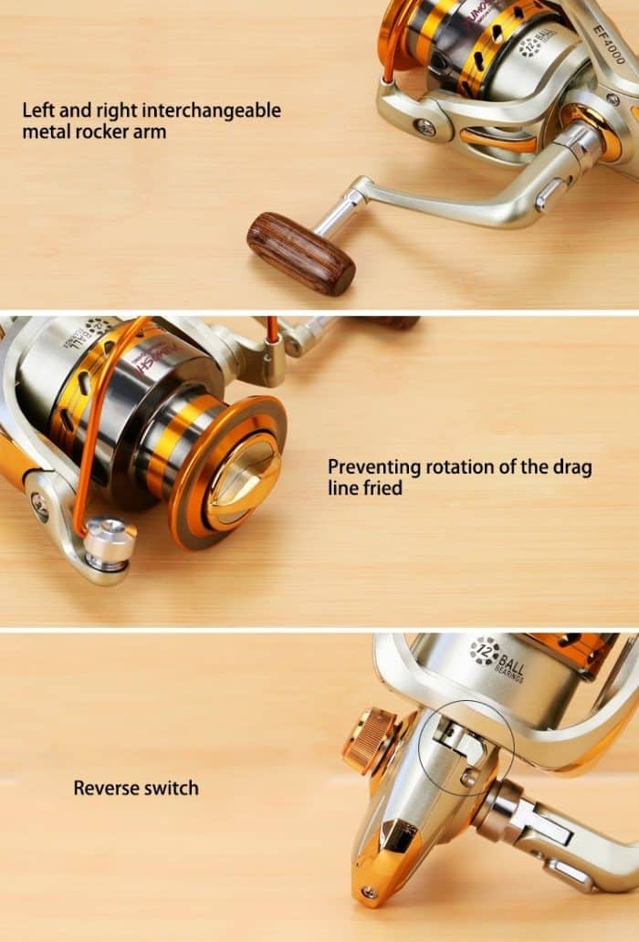 YUMOSHI Kugellager Kipphebel Radsitz Angeln Spinnrolle, EF1000, EF2000, EF3000, EF4000, EF5000 – Bild 3