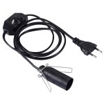 E12 Mittlere dimmbare Himalaya-Salzlampe, Crystal Rock Gesunde Tisch Schreibtischlampe Nachtlicht mit Holzfuß & Glühbirne & Schalter, mittleres Gewicht 2-3 kg, AC 110V, US-Stecker – Bild 5