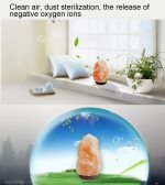 E14 Große dimmbare Himalaya-Salzlampe, Crystal Rock Gesunde Tischlampe Nachtlicht mit Holzfuß & Glühbirne & Schalter, großes Gewicht 3-5 kg, AC 220V – Bild 12