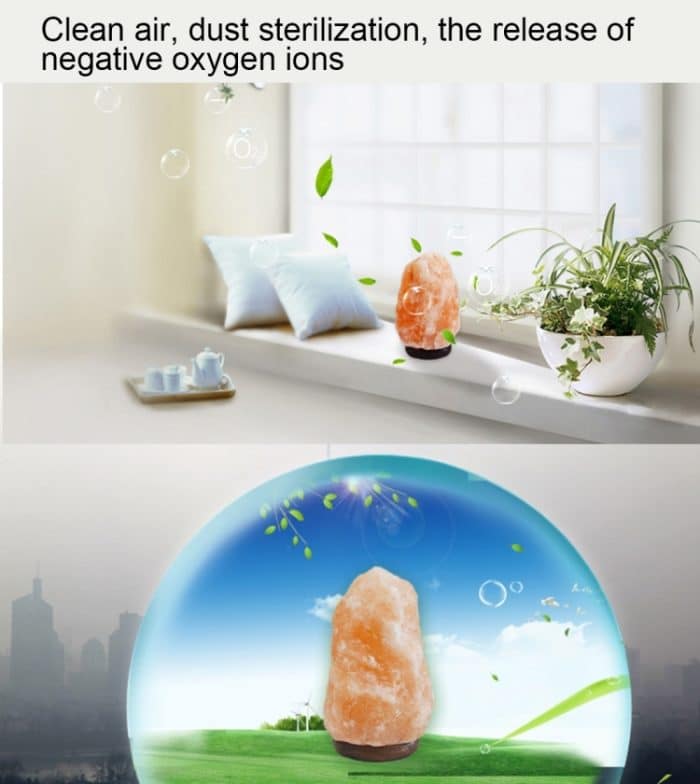 E14 Große dimmbare Himalaya-Salzlampe, Crystal Rock Gesunde Tischlampe Nachtlicht mit Holzfuß & Glühbirne & Schalter, großes Gewicht 3-5 kg, AC 220V – Bild 12