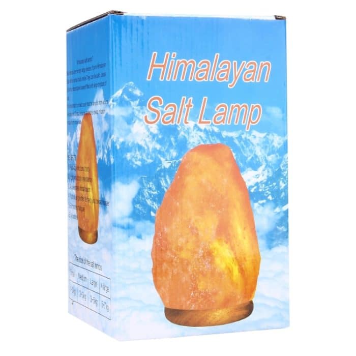 E14 Große dimmbare Himalaya-Salzlampe, Crystal Rock Gesunde Tischlampe Nachtlicht mit Holzfuß & Glühbirne & Schalter, großes Gewicht 3-5 kg, AC 220V – Bild 5