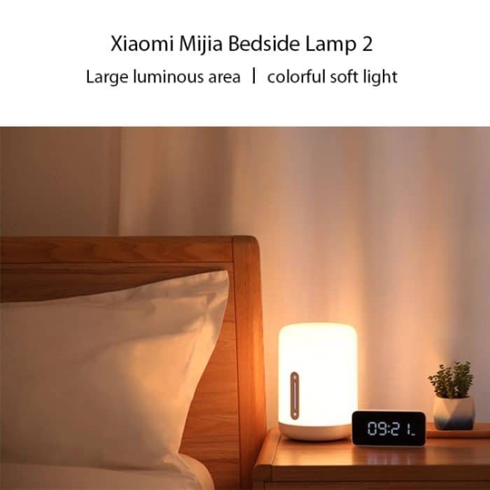 Original Xiaomi Mijia Nachttischlampe 2 LED Nachtlicht Touch & Smart App Control – Bild 2