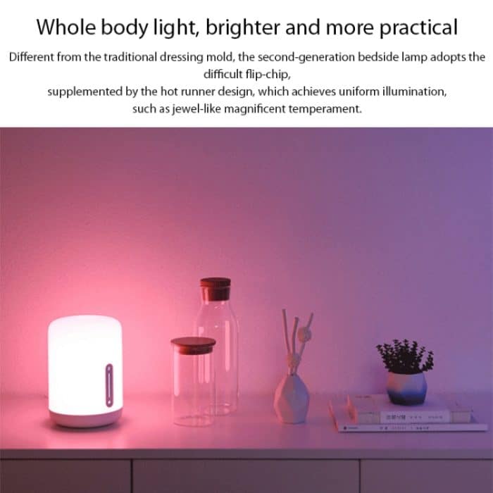 Original Xiaomi Mijia Nachttischlampe 2 LED Nachtlicht Touch & Smart App Control – Bild 3
