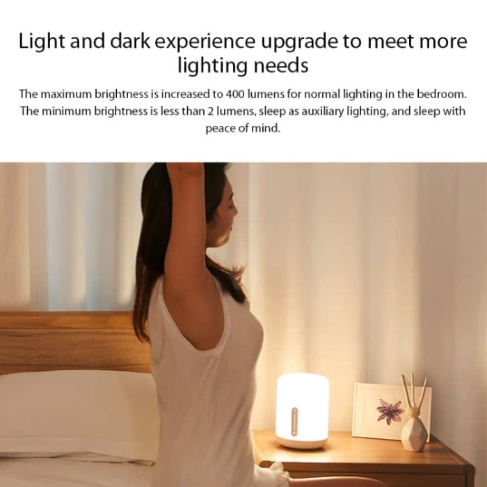 Original Xiaomi Mijia Nachttischlampe 2 LED Nachtlicht Touch & Smart App Control – Bild 4