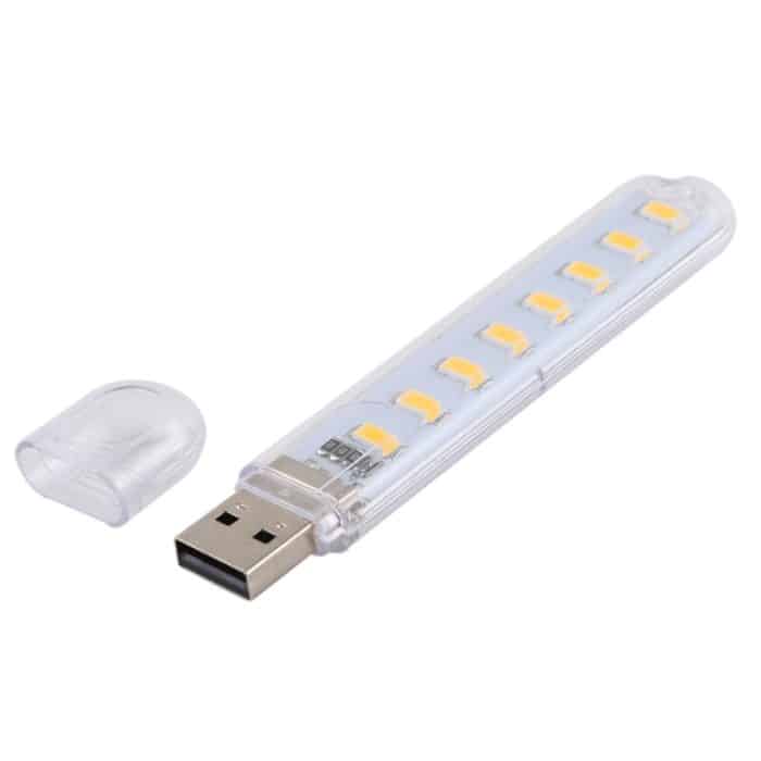 3W 8 LEDs 5730 SMD USB LED Buchlicht Tragbare Nachtlampe, DC 5V – Bild 2