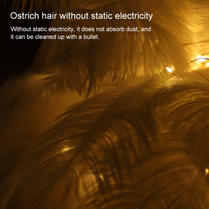 Kreative Schlafzimmer-Feder-Tischlampe, Nachtlicht, dekoratives Licht – Bild 4