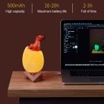 Stehlen Ei Drachenform Creative Touch 3D dekorative Nachtlicht, 16-Farben-Patting Fernbedienung Version – Bild 7