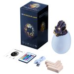 Triceratops Shape Creative Touch 3D Dekoratives Nachtlicht, 16-Farben-Patting-Fernbedienungsversion – Bild 3