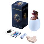 Raptor Shape Creative Touch 3D Dekoratives Nachtlicht, 16-Farben-Version der Patting-Fernbedienung – Bild 4