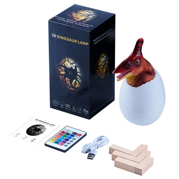 Pterosaurierform Creative Touch 3D Dekoratives Nachtlicht, 16-Farben-Version der Patting-Fernbedienung – Bild 3