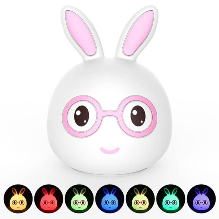 Smiling Rabbit Creative Touch 3D-LED-Deko-Nachtlicht, USB-Ladeversion – Bild 1
