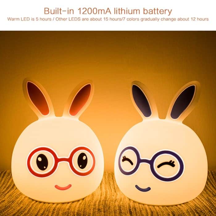 Smiling Rabbit Creative Touch 3D-LED-Deko-Nachtlicht, USB-Ladeversion – Bild 8