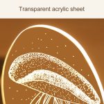 Castle In The Sky Shape Kreatives Crack Touch Dimmen 3D Buntes dekoratives Nachtlicht – Bild 3