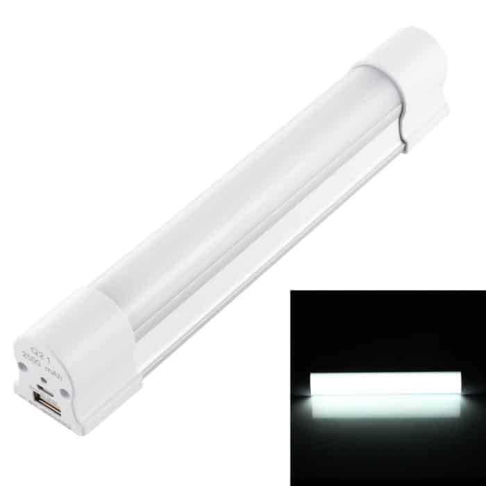 LED5601.jpg Q21 21 cm Weiß + Rot USB LED-Lichtleiste Tragbar 5V 650mA 5500-6500K mit Schalter – Bild 1