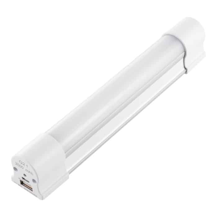Q21 21 cm Weiß + Rot USB LED-Lichtleiste Tragbar 5V 650mA 5500-6500K mit Schalter – Bild 2