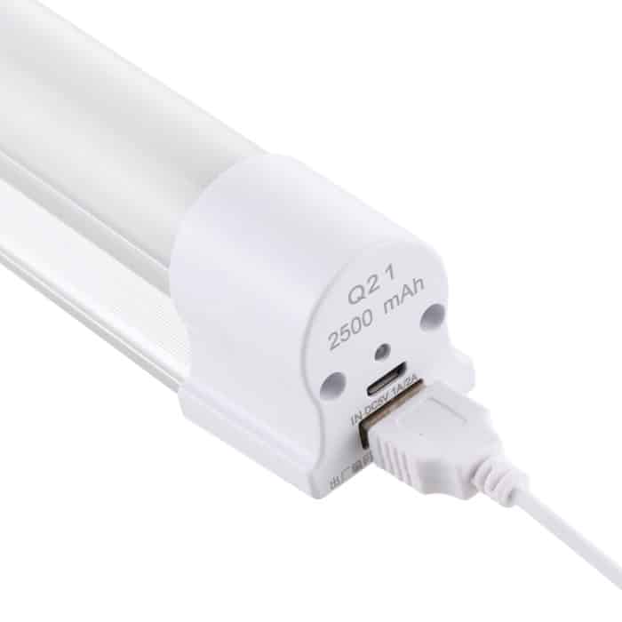 Q21 21 cm Weiß + Rot USB LED-Lichtleiste Tragbar 5V 650mA 5500-6500K mit Schalter – Bild 5