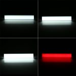 Q21 21 cm Weiß + Rot USB LED-Lichtleiste Tragbar 5V 650mA 5500-6500K mit Schalter – Bild 8