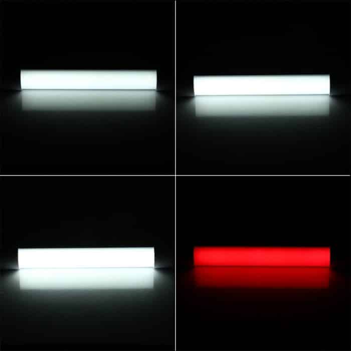 Q21 21 cm Weiß + Rot USB LED-Lichtleiste Tragbar 5V 650mA 5500-6500K mit Schalter – Bild 8