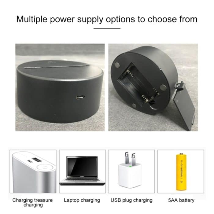 DC01 Crack Base Fahrrad Kreatives 3D Buntes LED Dekoratives Nachtlicht, Fernbedienungsversion – Bild 6