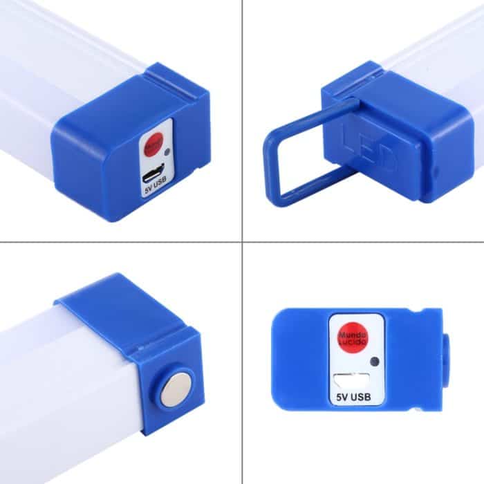 17 cm, 20 W, 480 lm, USB-Notlicht, LED-Lichtleiste, drei Helligkeitsstufen – Bild 5