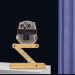 0,5 W Kinder Schlafzimmer Eule Falt Holzlampe 3D Nachtlicht (warmes Licht)