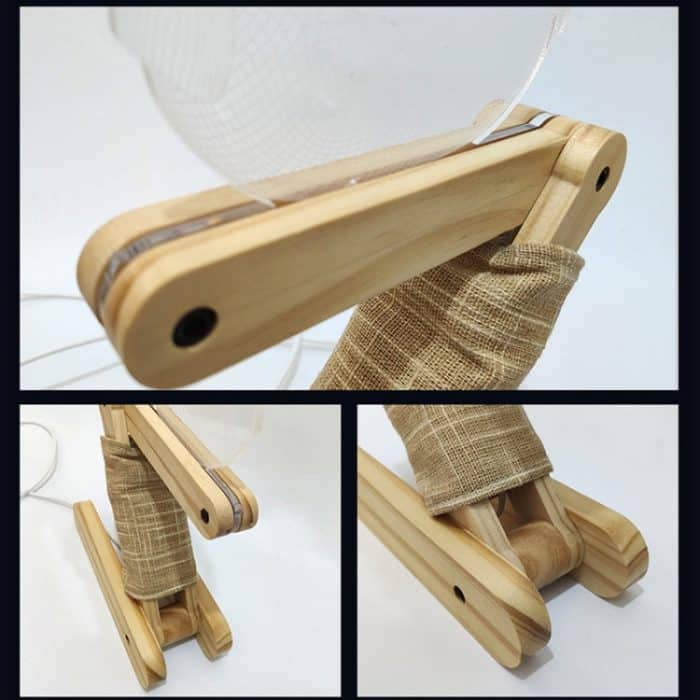 0,5 W Kinder Schlafzimmer Eule Falt Holzlampe 3D Nachtlicht (warmes Licht) – Bild 4