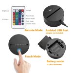 Bachelor Cap Black Base Kreatives dekoratives 3D-LED-Nachtlicht, 16-Farben-Fernbedienungsversion – Bild 4