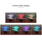 Bachelor Cap Black Base Kreatives dekoratives 3D-LED-Nachtlicht mit USB und Akku – Bild 3