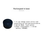 Rose Black Base Kreative bunte 3D LED dekorative Nachtlicht, wiederaufladbar mit Touch-Taste – Bild 4