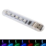 5V bunte 5LEDs USB LED-Licht Tragbares kleines Nachtlicht mit Schalter
