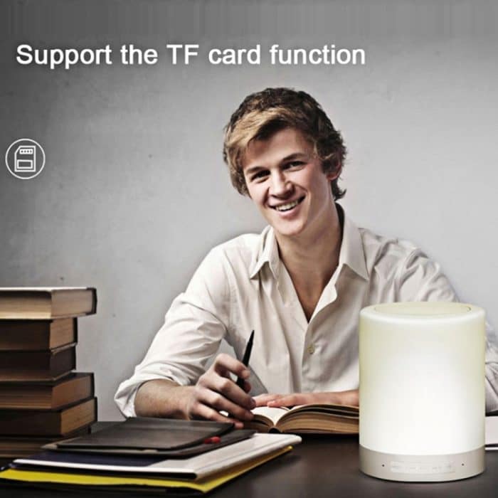 388 Atmosphere Light Music Tischleuchte Multifunktionaler drahtloser Bluetooth-Lautsprecher, mit LED-Licht & Griff, Unterstützung von AUX IN & Freisprech-Antwort & TF-Karte – Bild 13