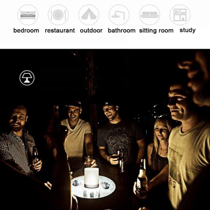 388 Atmosphere Light Music Tischleuchte Multifunktionaler drahtloser Bluetooth-Lautsprecher, mit LED-Licht & Griff, Unterstützung von AUX IN & Freisprech-Antwort & TF-Karte – Bild 15