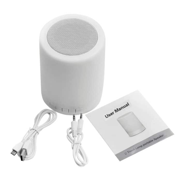 388 Atmosphere Light Music Tischleuchte Multifunktionaler drahtloser Bluetooth-Lautsprecher, mit LED-Licht & Griff, Unterstützung von AUX IN & Freisprech-Antwort & TF-Karte – Bild 4
