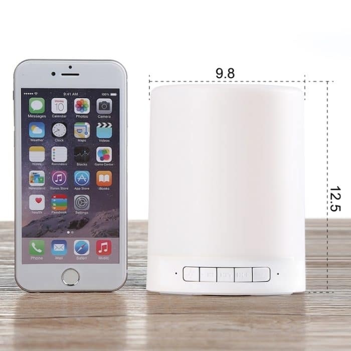 388 Atmosphere Light Music Tischleuchte Multifunktionaler drahtloser Bluetooth-Lautsprecher, mit LED-Licht & Griff, Unterstützung von AUX IN & Freisprech-Antwort & TF-Karte – Bild 5