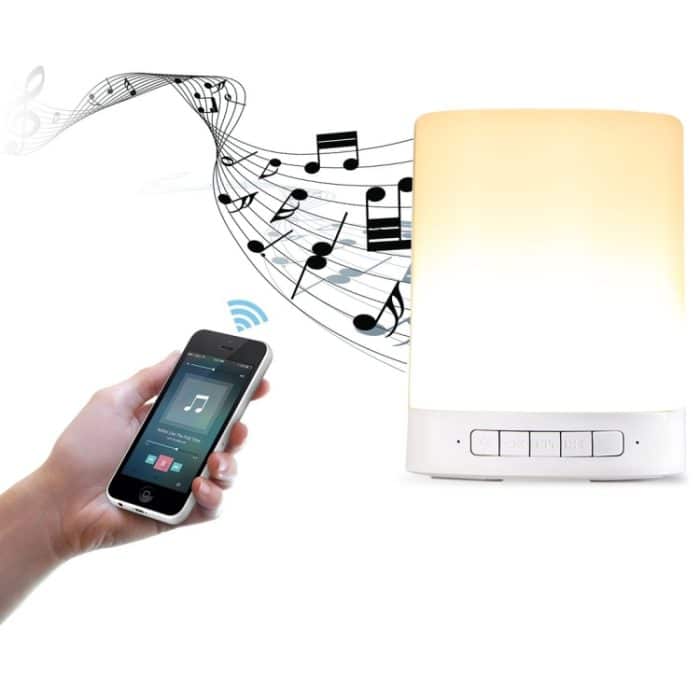 388 Atmosphere Light Music Tischleuchte Multifunktionaler drahtloser Bluetooth-Lautsprecher, mit LED-Licht & Griff, Unterstützung von AUX IN & Freisprech-Antwort & TF-Karte – Bild 7