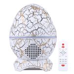 Goldfarbener Sternenprojektor, Musik-Nachtlicht mit Fernbedienung