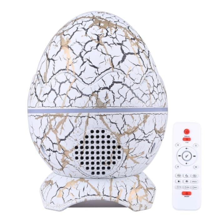 Goldfarbener Sternenprojektor, Musik-Nachtlicht mit Fernbedienung – Bild 1