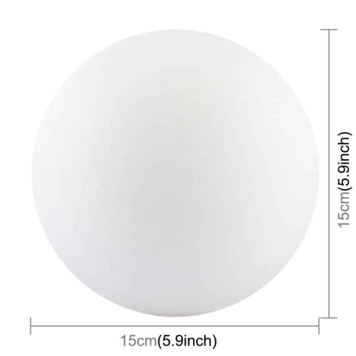 15 cm Touch Control 3D-Druck Jupiterlampe, USB-Aufladung 2-Farben-Wechsel Energiesparendes LED-Nachtlicht mit Holzhalterung – Bild 3