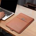 4-in-1-Universal-Laptoptasche aus wasserdichtem PU-Leder mit Griff, Ständer und Stifthalter + 2 Wickler + Maustasche + Ladegerät-Taschen-Set für 13/14-Zoll-Laptops, 13 / 14 inch – Bild 12