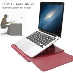 4-in-1-Universal-Laptoptasche aus wasserdichtem PU-Leder mit Griff, Ständer und Stifthalter + 2 Wickler + Maustasche + Ladegerättaschenset für 15-Zoll-Laptops, 15 inch – Bild 5