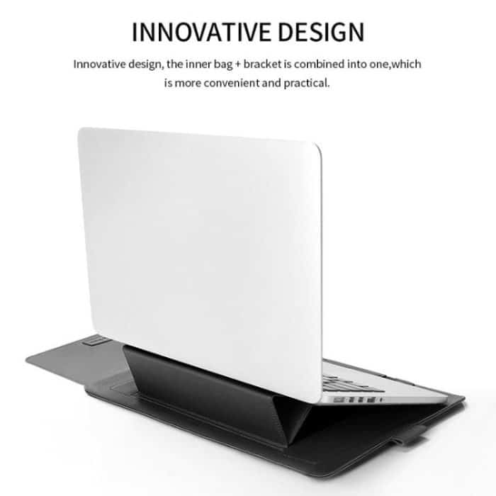 4-in-1-Universal-Laptoptasche aus wasserdichtem PU-Leder mit Griff, Ständer und Stifthalter + 2 Wickler + Maustasche + Ladegerättaschenset für 15-Zoll-Laptops, 15 inch – Bild 6