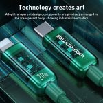 WK WDC-180 6A Pioneer-Serie USB auf 8-poliges transparentes Schnelllade-Datenkabel, Länge: 1 m – Bild 2