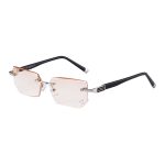 Männer Anti Fatigue & Blue-Ray randlose Strassbesatz Presbyopic Brille, + 2.50D – Bild 2