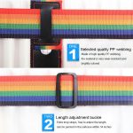 Kreuz Regenbogen elastische Teleskoptasche Bungee Gepäck Packgürtel Reisegepäck fester Gurt – Bild 4